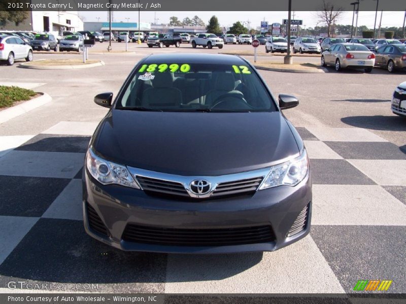 Magnetic Gray Metallic / Ash 2012 Toyota Camry L