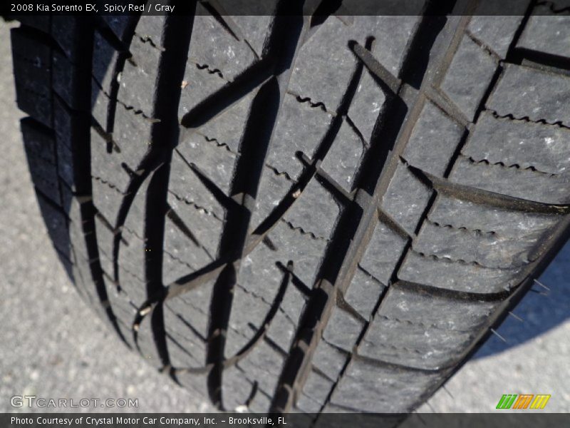Spicy Red / Gray 2008 Kia Sorento EX