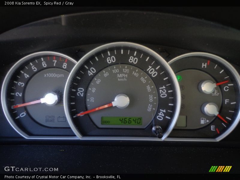 Spicy Red / Gray 2008 Kia Sorento EX