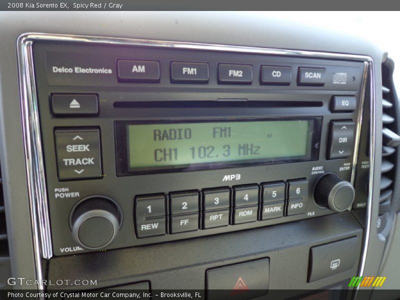 Spicy Red / Gray 2008 Kia Sorento EX