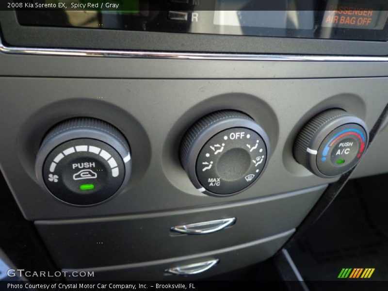 Spicy Red / Gray 2008 Kia Sorento EX