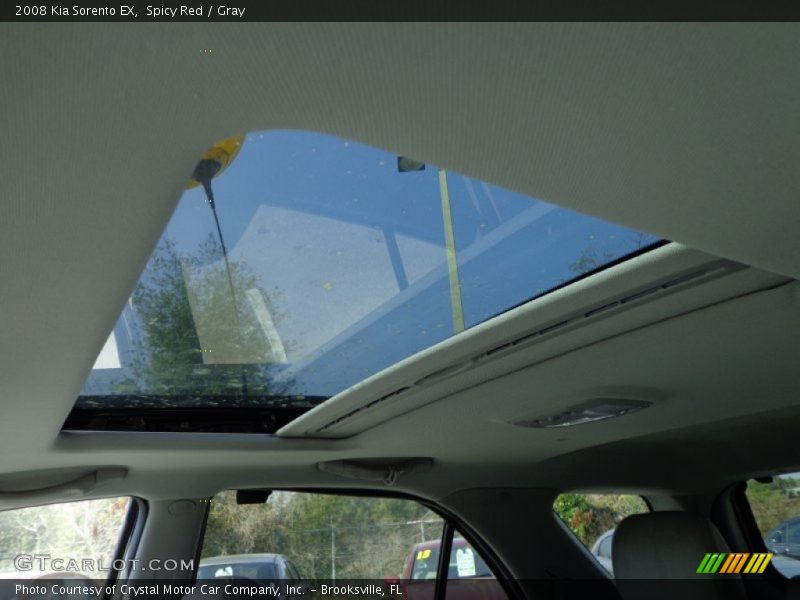 Spicy Red / Gray 2008 Kia Sorento EX