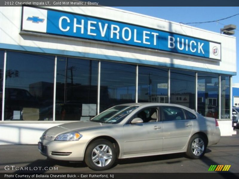 Gold Mist Metallic / Ebony 2012 Chevrolet Impala LT