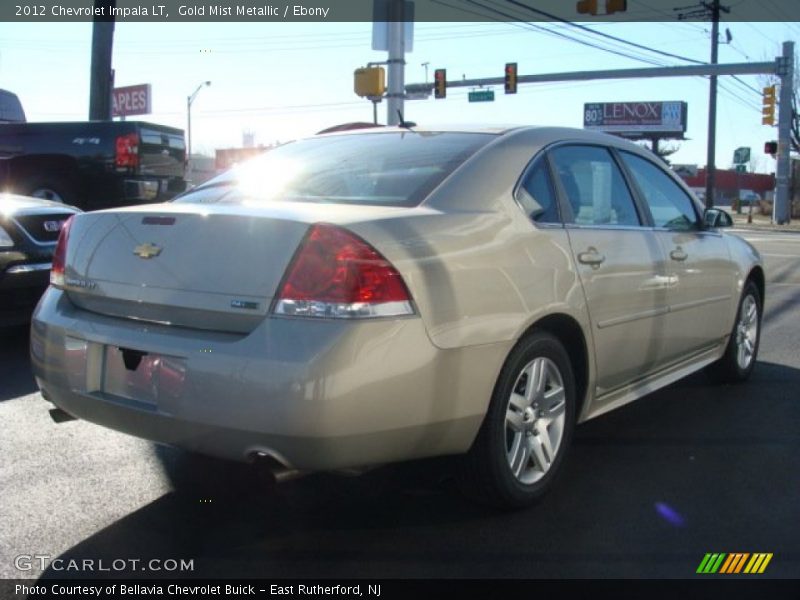 Gold Mist Metallic / Ebony 2012 Chevrolet Impala LT