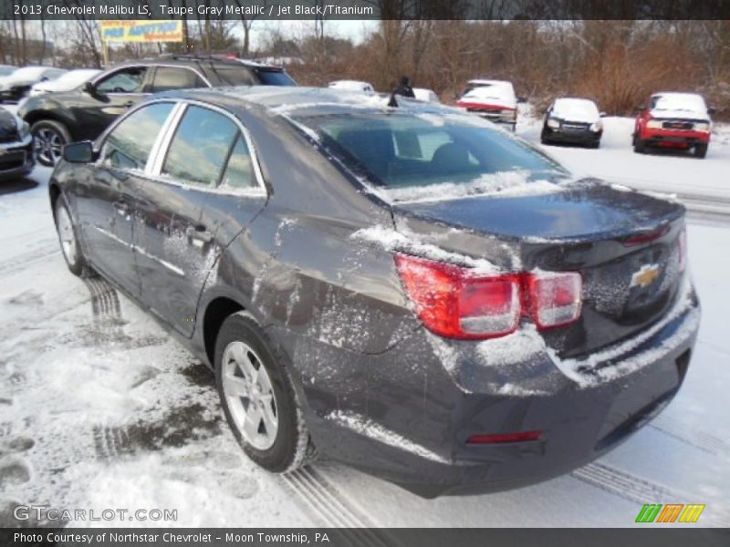 Taupe Gray Metallic / Jet Black/Titanium 2013 Chevrolet Malibu LS