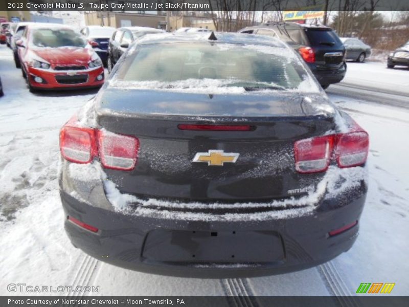 Taupe Gray Metallic / Jet Black/Titanium 2013 Chevrolet Malibu LS
