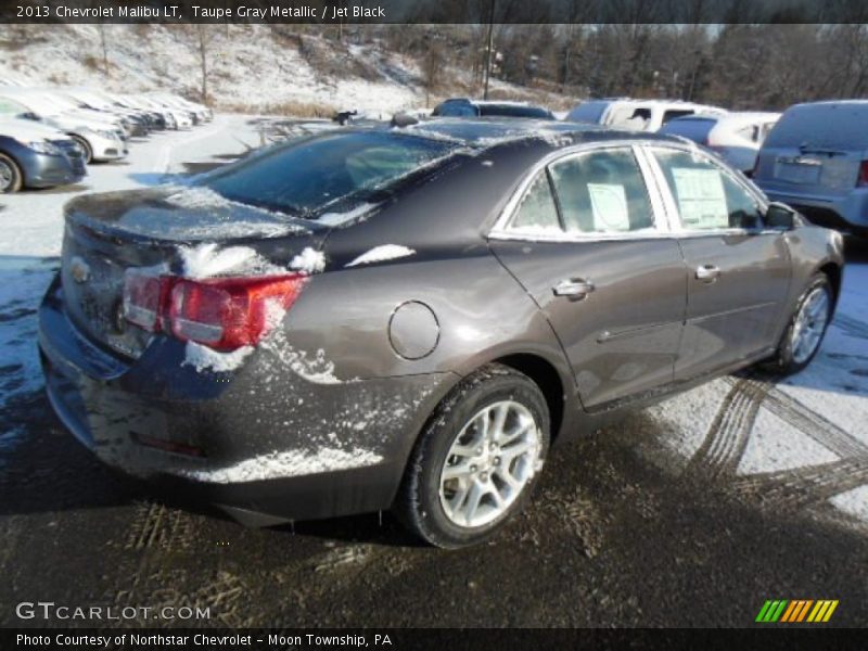 Taupe Gray Metallic / Jet Black 2013 Chevrolet Malibu LT