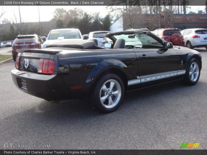 Black / Dark Charcoal 2008 Ford Mustang V6 Deluxe Convertible