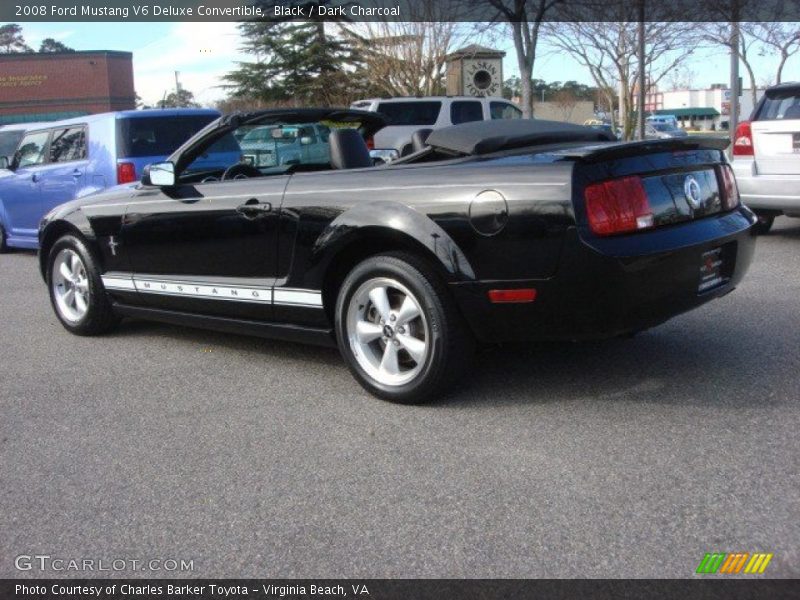 Black / Dark Charcoal 2008 Ford Mustang V6 Deluxe Convertible