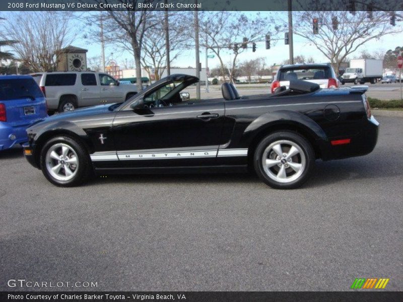 Black / Dark Charcoal 2008 Ford Mustang V6 Deluxe Convertible