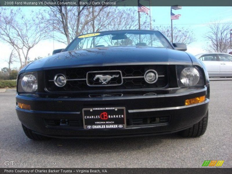 Black / Dark Charcoal 2008 Ford Mustang V6 Deluxe Convertible