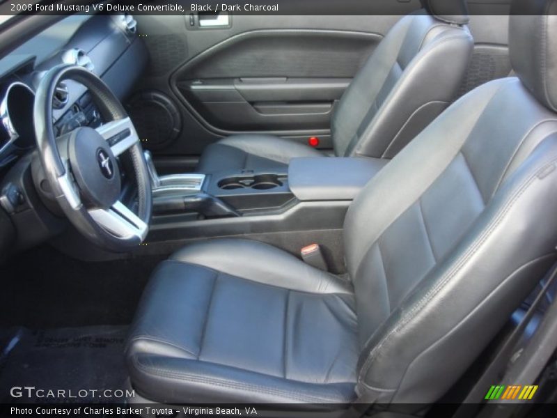 Black / Dark Charcoal 2008 Ford Mustang V6 Deluxe Convertible