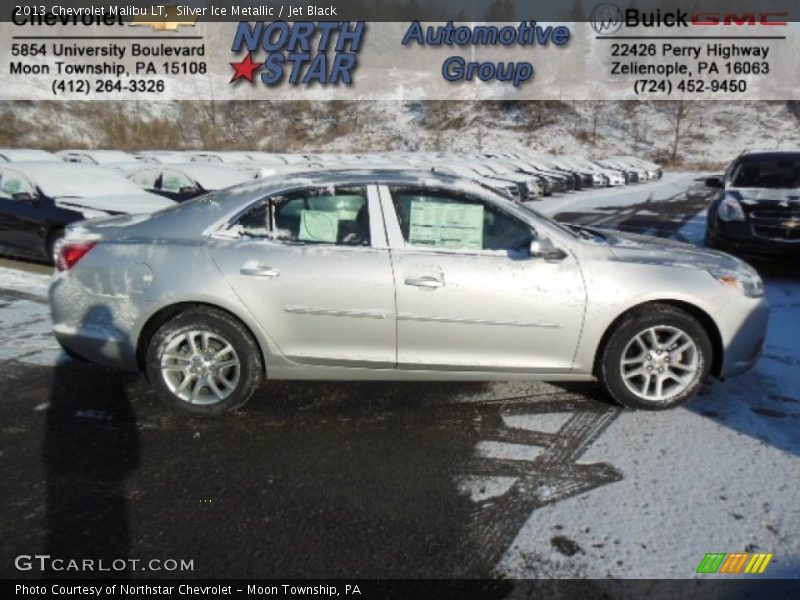 Silver Ice Metallic / Jet Black 2013 Chevrolet Malibu LT