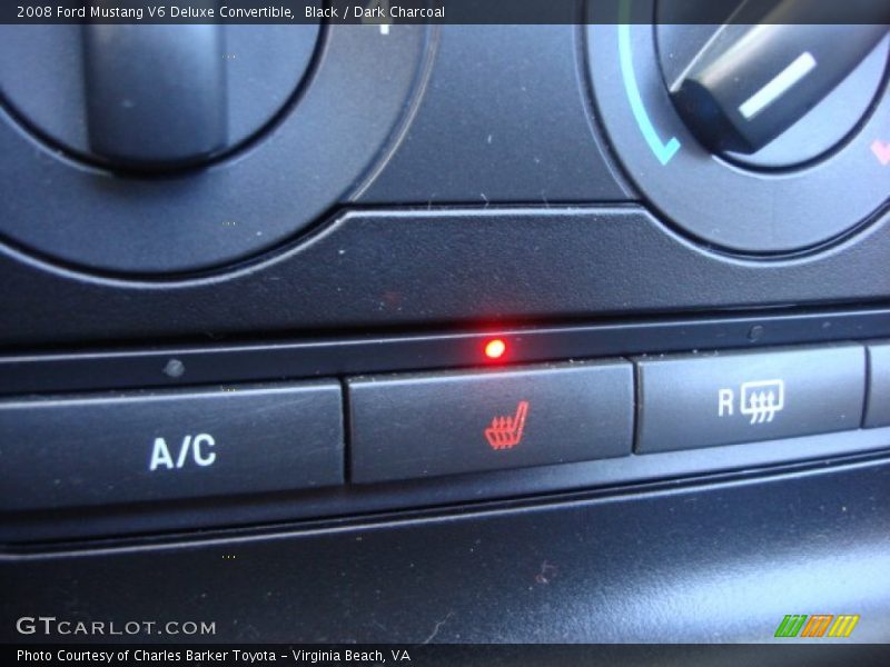 Black / Dark Charcoal 2008 Ford Mustang V6 Deluxe Convertible