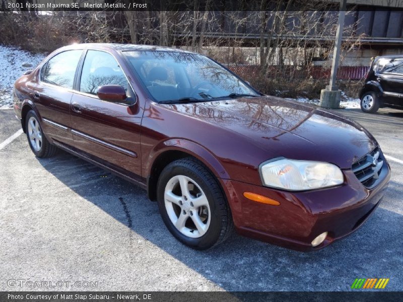 Merlot Metallic / Frost 2001 Nissan Maxima SE