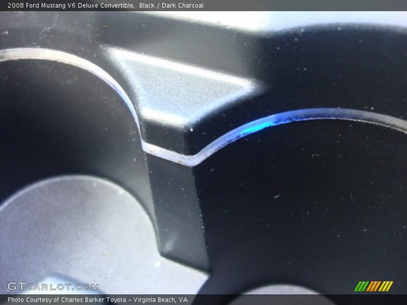Black / Dark Charcoal 2008 Ford Mustang V6 Deluxe Convertible