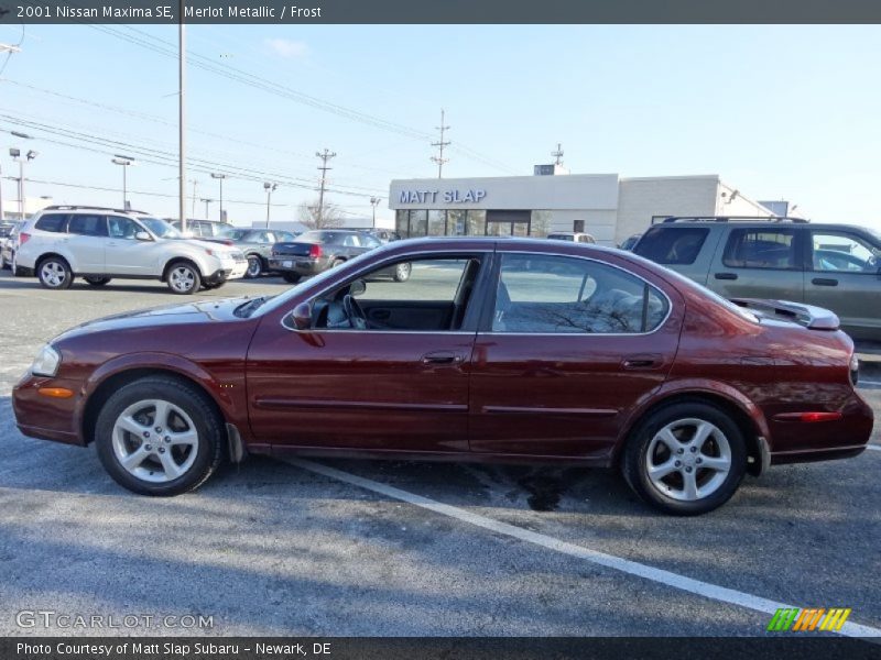 Merlot Metallic / Frost 2001 Nissan Maxima SE