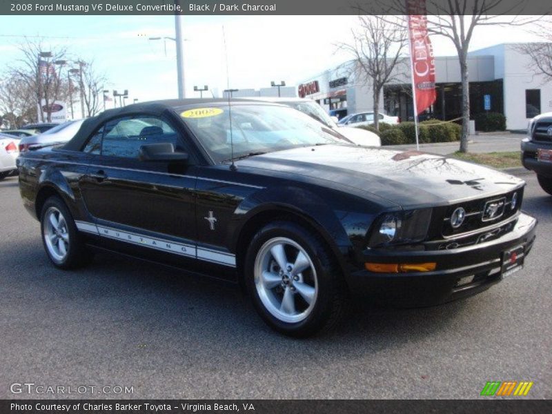 Black / Dark Charcoal 2008 Ford Mustang V6 Deluxe Convertible
