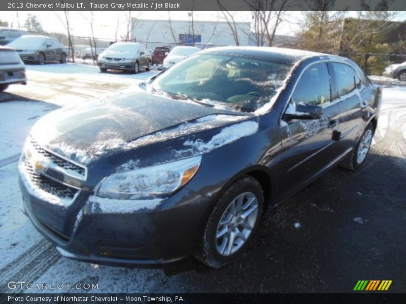 Taupe Gray Metallic / Jet Black 2013 Chevrolet Malibu LT