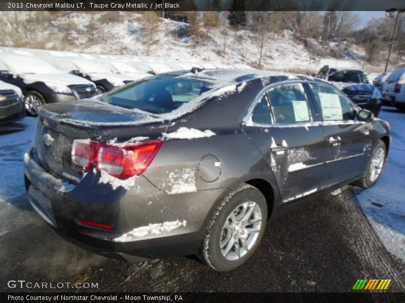 Taupe Gray Metallic / Jet Black 2013 Chevrolet Malibu LT