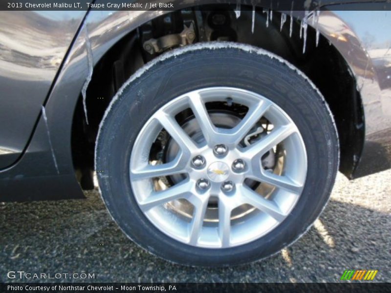 Taupe Gray Metallic / Jet Black 2013 Chevrolet Malibu LT