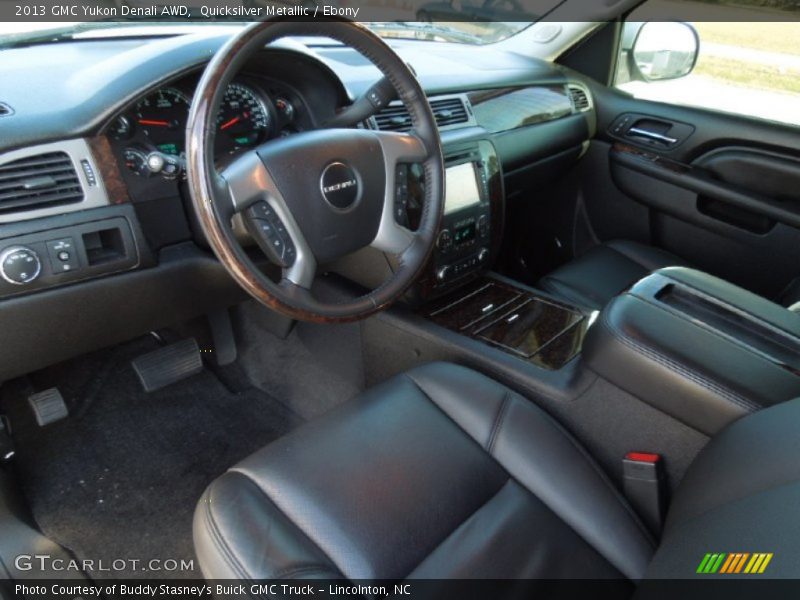 Quicksilver Metallic / Ebony 2013 GMC Yukon Denali AWD