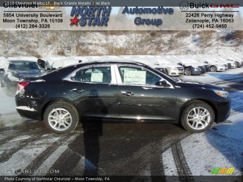Black Granite Metallic / Jet Black 2013 Chevrolet Malibu LT