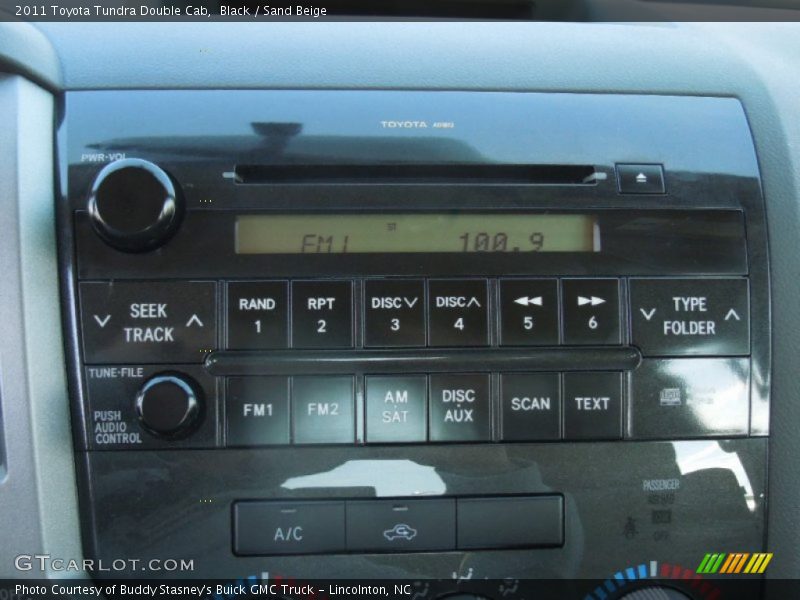 Black / Sand Beige 2011 Toyota Tundra Double Cab