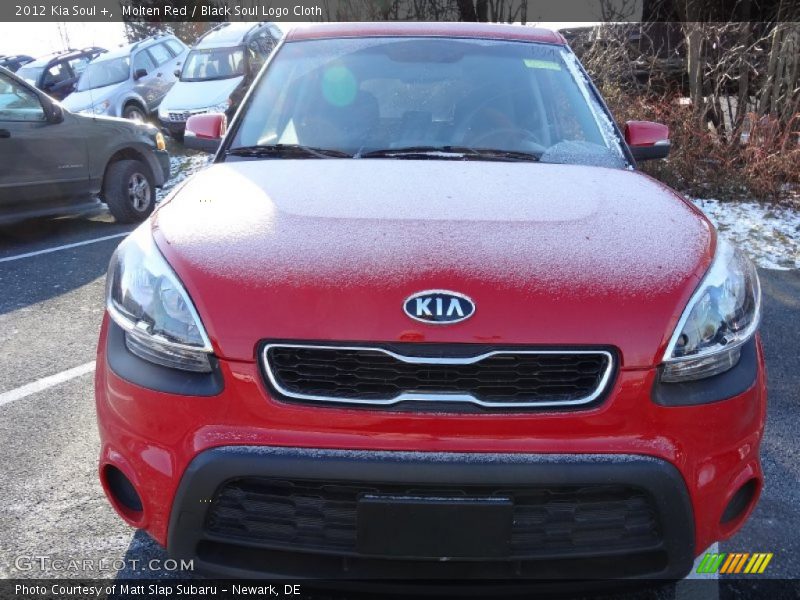 Molten Red / Black Soul Logo Cloth 2012 Kia Soul +