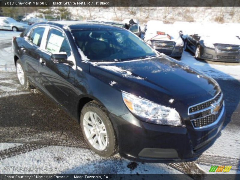 Black Granite Metallic / Jet Black 2013 Chevrolet Malibu LT