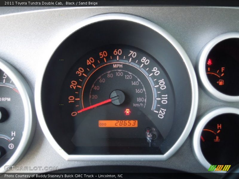 Black / Sand Beige 2011 Toyota Tundra Double Cab