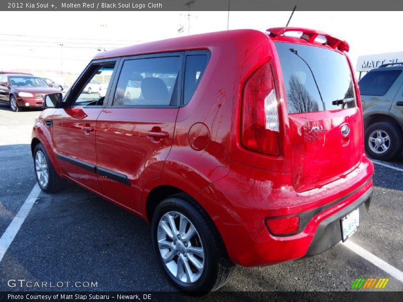 Molten Red / Black Soul Logo Cloth 2012 Kia Soul +