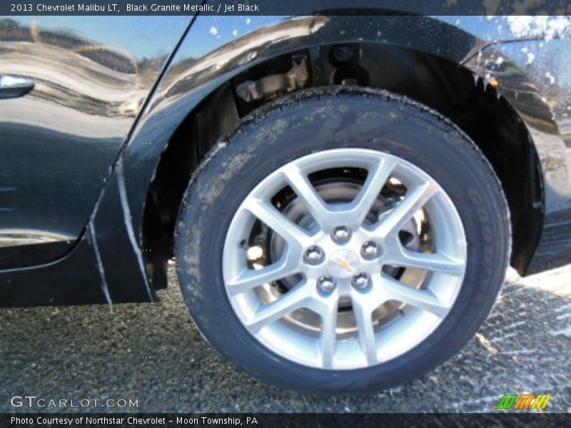 Black Granite Metallic / Jet Black 2013 Chevrolet Malibu LT