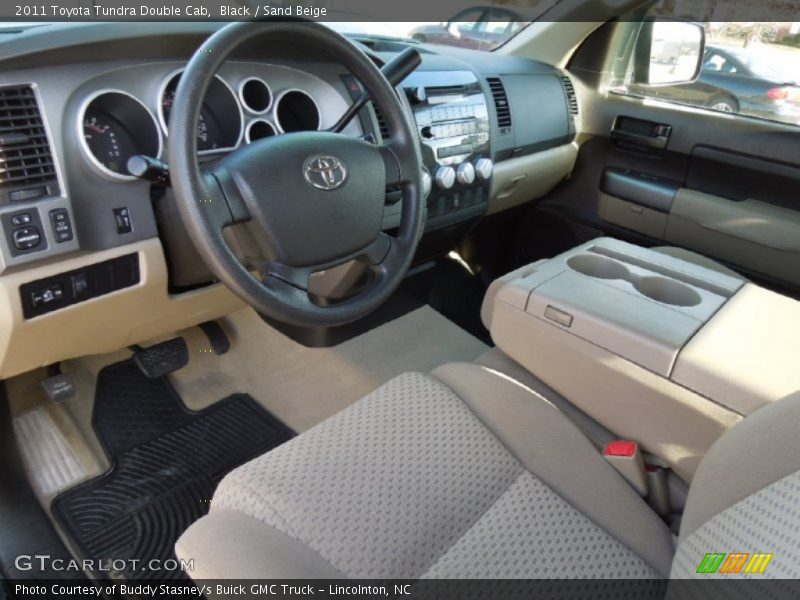 Black / Sand Beige 2011 Toyota Tundra Double Cab