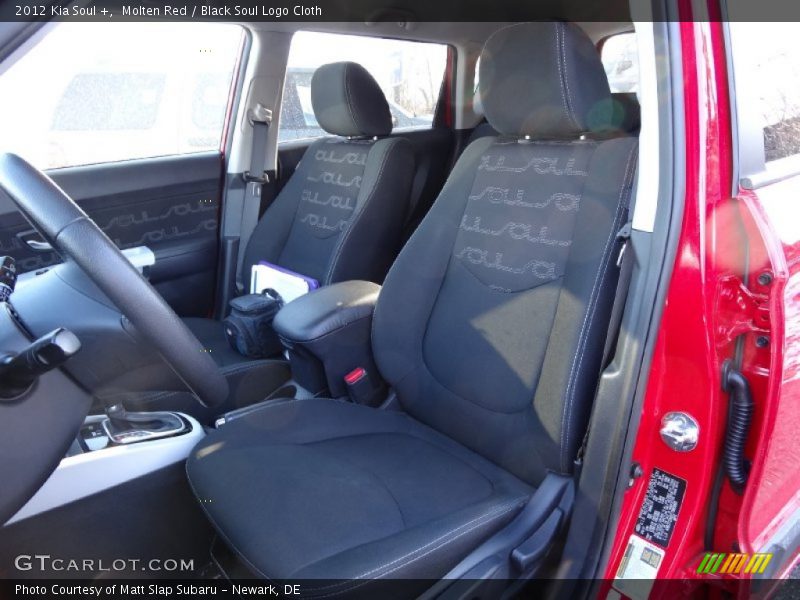 Molten Red / Black Soul Logo Cloth 2012 Kia Soul +