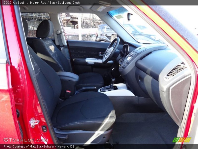 Molten Red / Black Soul Logo Cloth 2012 Kia Soul +