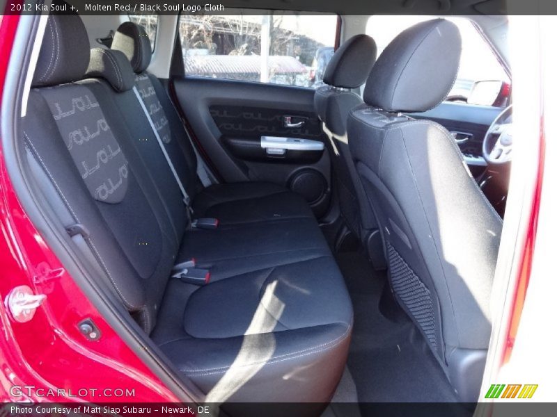 Molten Red / Black Soul Logo Cloth 2012 Kia Soul +
