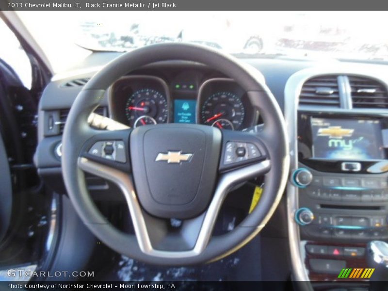 Black Granite Metallic / Jet Black 2013 Chevrolet Malibu LT
