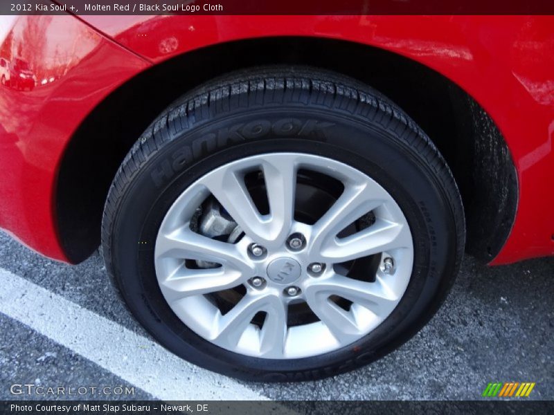 Molten Red / Black Soul Logo Cloth 2012 Kia Soul +