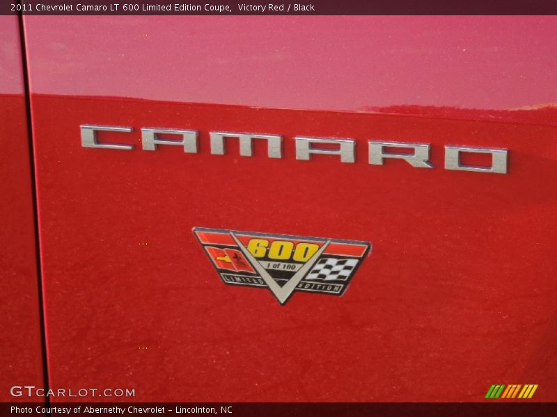 Victory Red / Black 2011 Chevrolet Camaro LT 600 Limited Edition Coupe