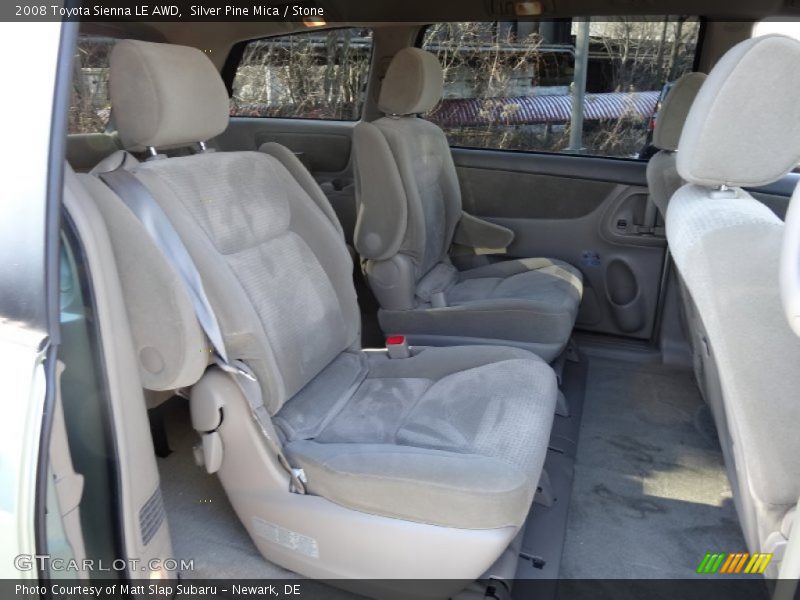 Rear Seat of 2008 Sienna LE AWD