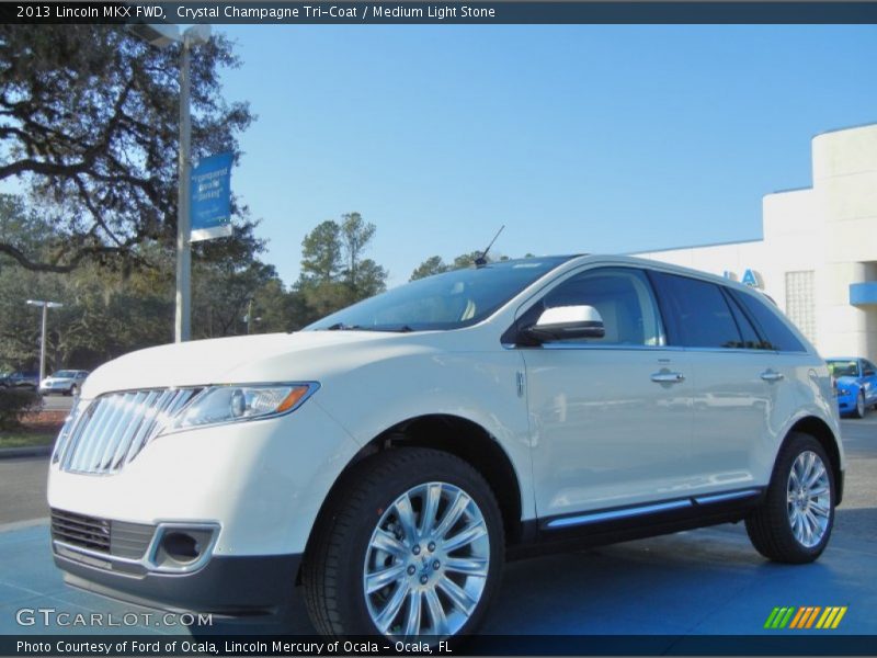 Crystal Champagne Tri-Coat / Medium Light Stone 2013 Lincoln MKX FWD