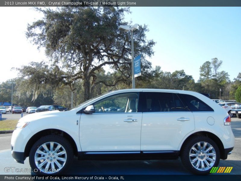 Crystal Champagne Tri-Coat / Medium Light Stone 2013 Lincoln MKX FWD