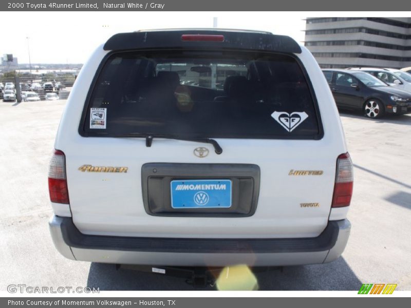 Natural White / Gray 2000 Toyota 4Runner Limited
