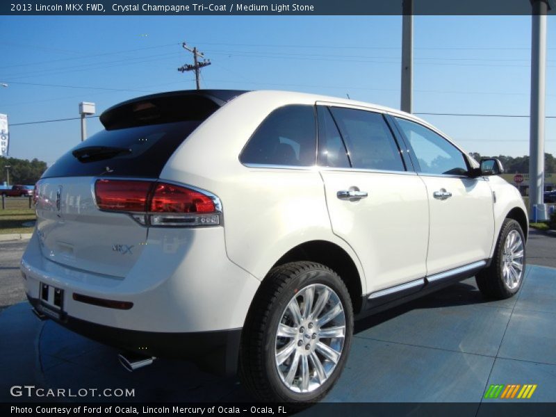 Crystal Champagne Tri-Coat / Medium Light Stone 2013 Lincoln MKX FWD