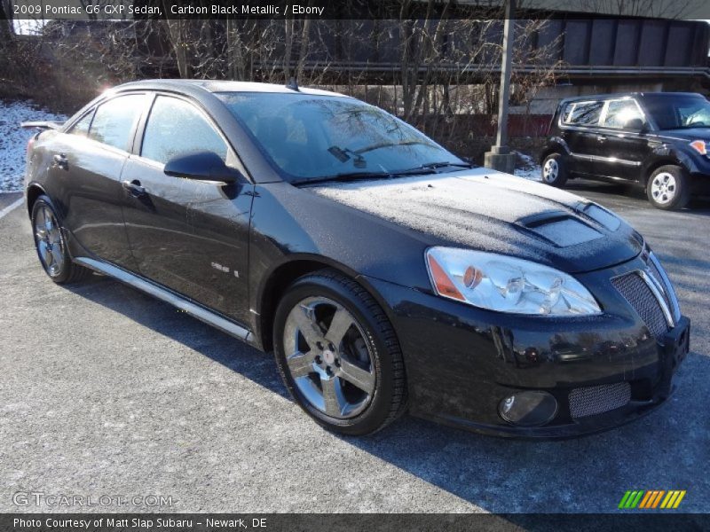 Carbon Black Metallic / Ebony 2009 Pontiac G6 GXP Sedan