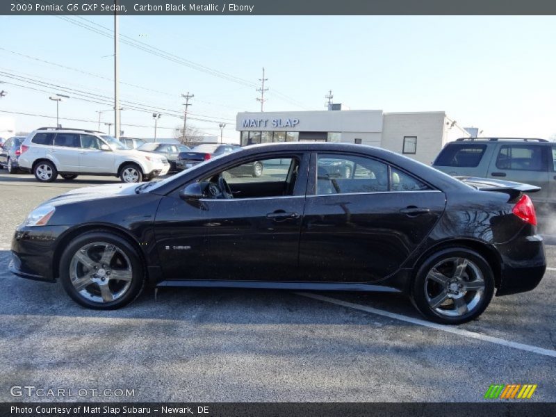 Carbon Black Metallic / Ebony 2009 Pontiac G6 GXP Sedan