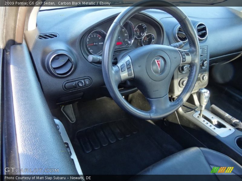 Carbon Black Metallic / Ebony 2009 Pontiac G6 GXP Sedan