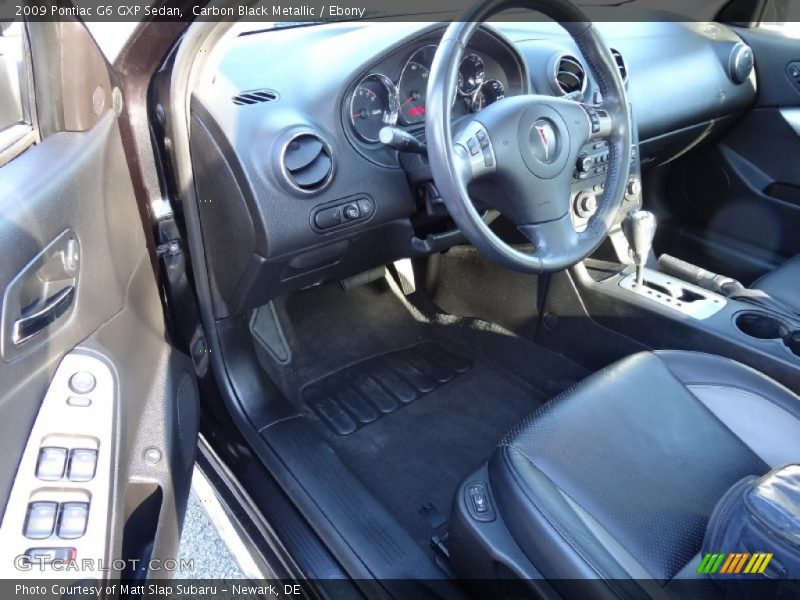 Carbon Black Metallic / Ebony 2009 Pontiac G6 GXP Sedan