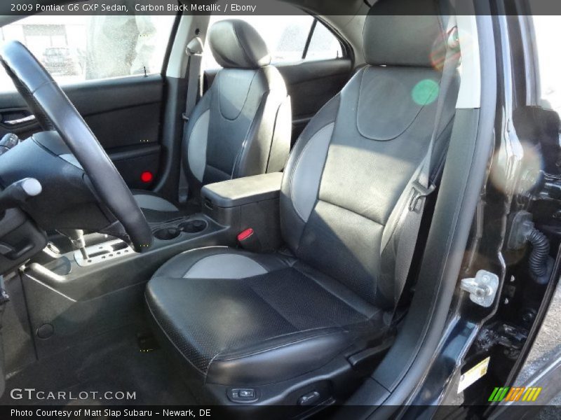 Carbon Black Metallic / Ebony 2009 Pontiac G6 GXP Sedan